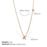 color: XL543WEGA Letter Necklace