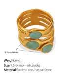 color: JZ195GNG6 Natural Stone Ring