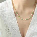 color: P1347-Gold Necklace 45+5cm