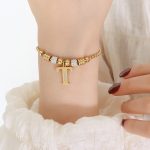 color: E414-Gold Bracelet -T