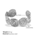 color: SZ256S Silver Bangle