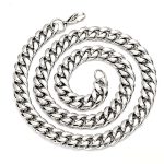 color: 4mm Steel Color Lobster Clasp / size: Length 18cm Stainless Steel