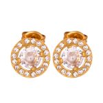 color: F891-Round Clear Crystal Zircon