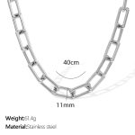 color: XL318 Silver Necklace