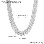 color: TXP059-Steel Color Necklace