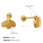 color: EH1210G Piercing Stud Earrings