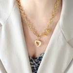 color: P1045-Gold Necklace -47cm