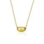 color: Gold C-019 Bean Necklace