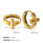 color: EH1177G Gold Small Hoop Earrings