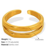 color: JZ51G Gold Ring 7#