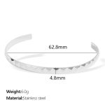 color: SZ185S Silver Bangle