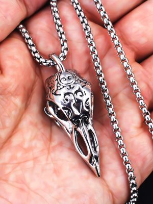 Nordic Viking Stainless Steel Carved Crow Pendant New Men's Pendant Jewelry