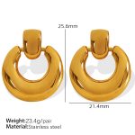 color: EH566 Gold Earrings