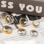 Stainless Steel Earrings Personality 18K Gold Ear Clip Elegant Simple Women Earring