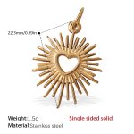 color: PJ255G Single-sided Solid Pendant
